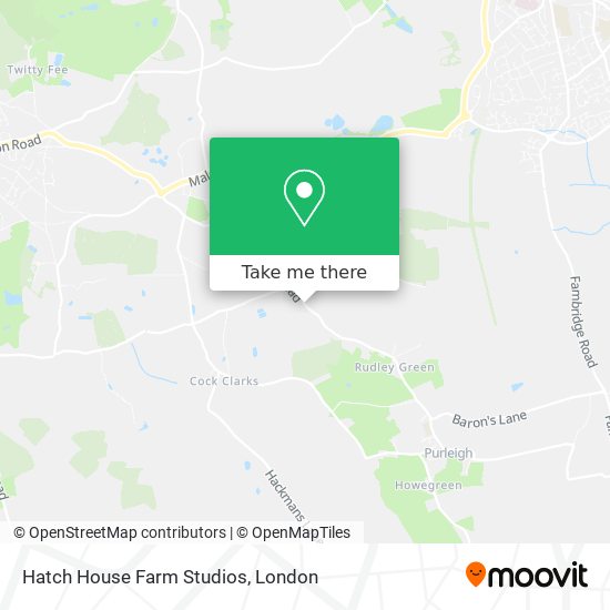 Hatch House Farm Studios map
