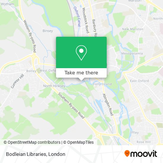 Bodleian Libraries map