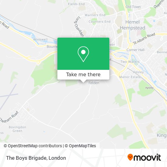 The Boys Brigade map