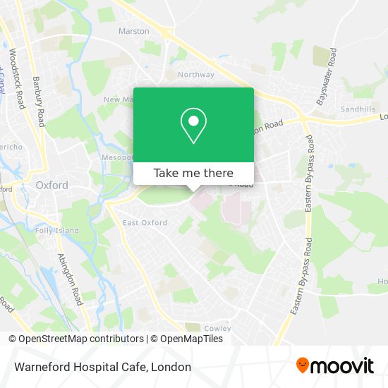 Warneford Hospital Cafe map