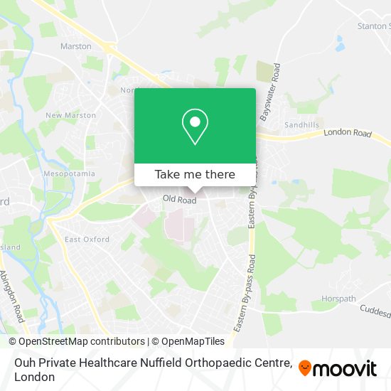 Ouh Private Healthcare Nuffield Orthopaedic Centre map