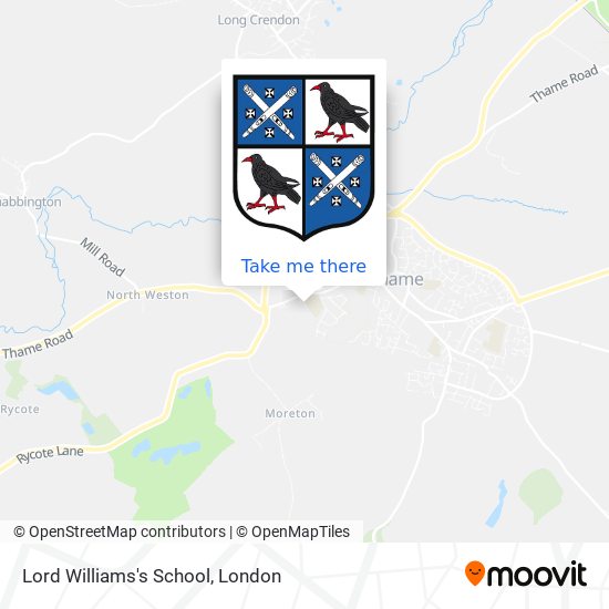 Lord Williams's School map