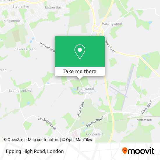 Epping High Road map