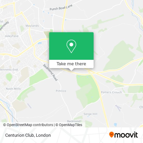 Centurion Club map