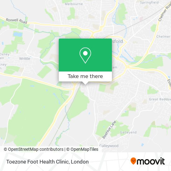Toezone Foot Health Clinic map