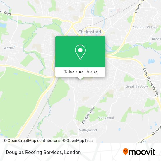 Douglas Roofing Services map