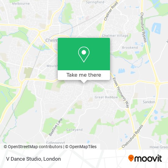 V Dance Studio map