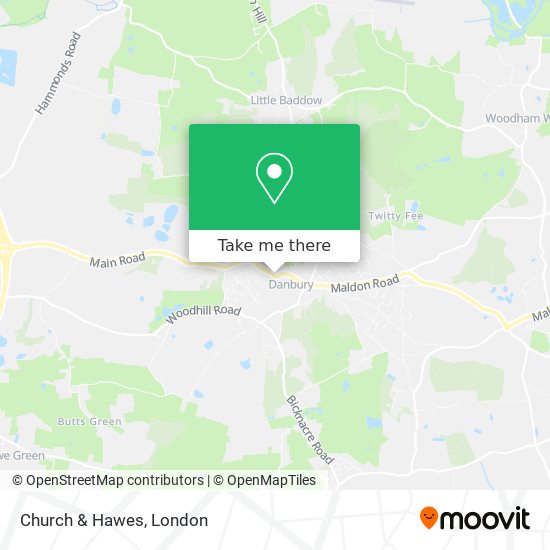 Church & Hawes map