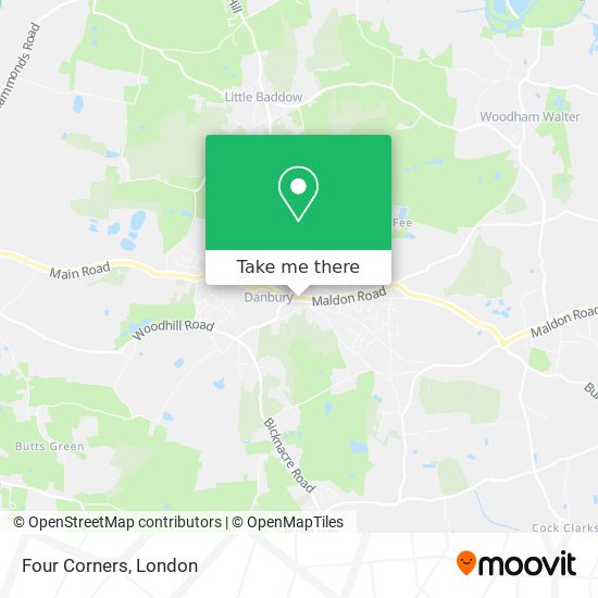 Four Corners map
