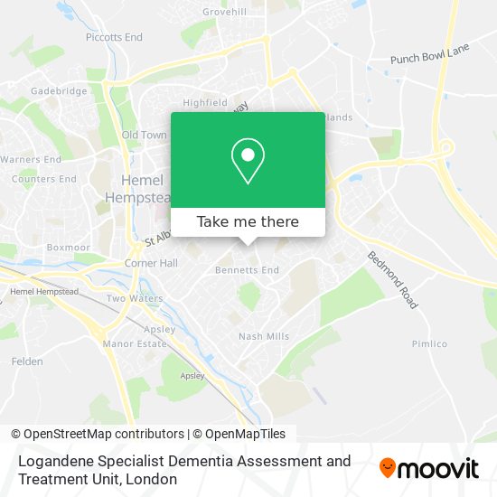 Logandene Specialist Dementia Assessment and Treatment Unit map