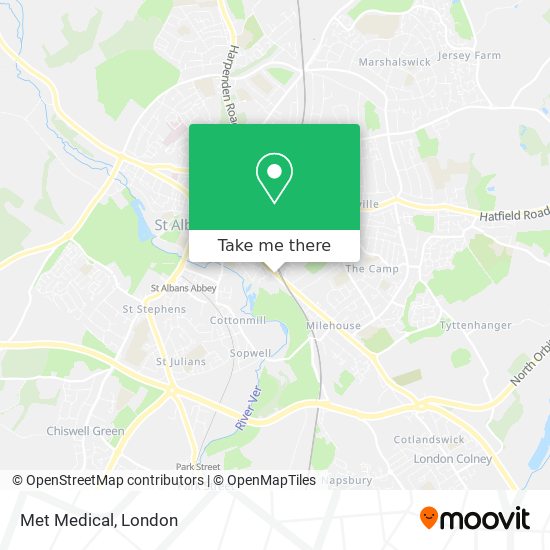 Met Medical map