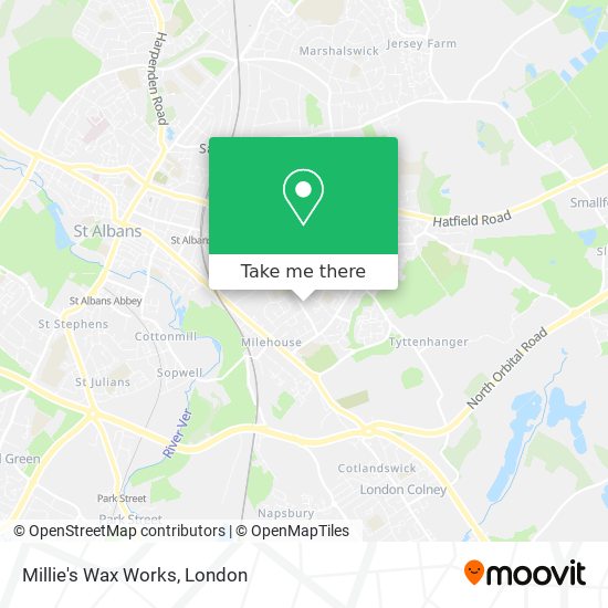 Millie's Wax Works map