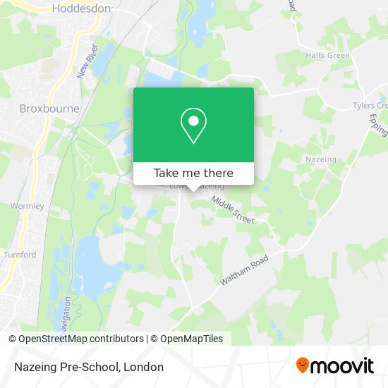 Nazeing Pre-School map