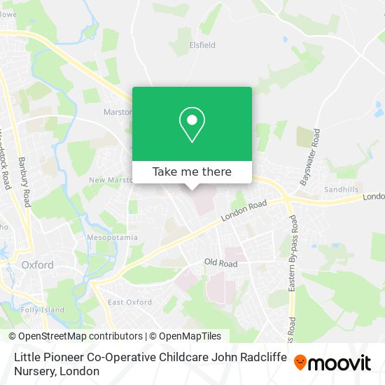Little Pioneer Co-Operative Childcare John Radcliffe Nursery map