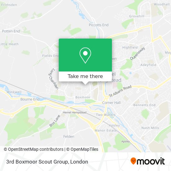 3rd Boxmoor Scout Group map