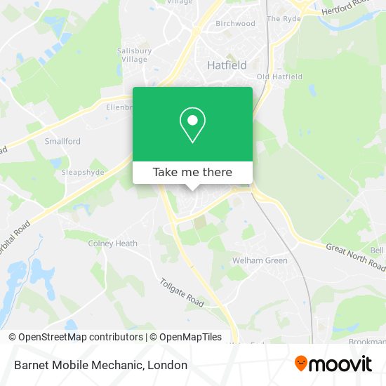 Barnet Mobile Mechanic map