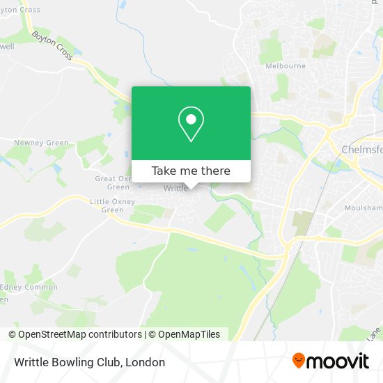 Writtle Bowling Club map