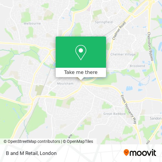 B and M Retail map