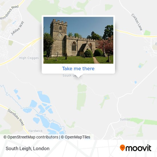 South Leigh map