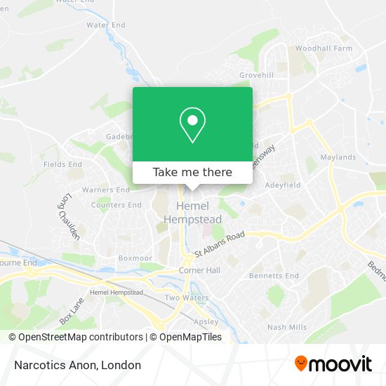 Narcotics Anon map