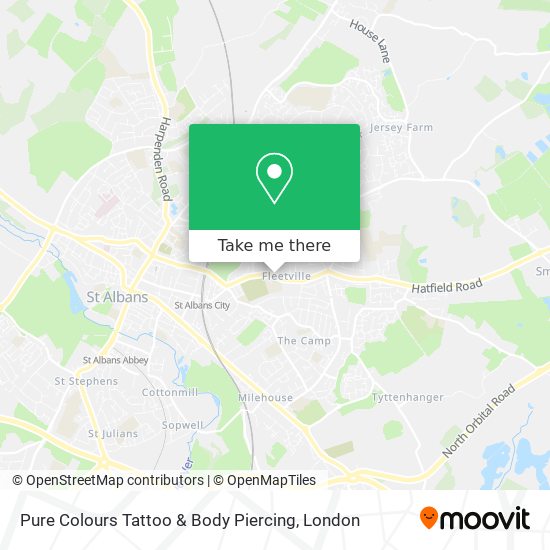 Pure Colours Tattoo & Body Piercing map