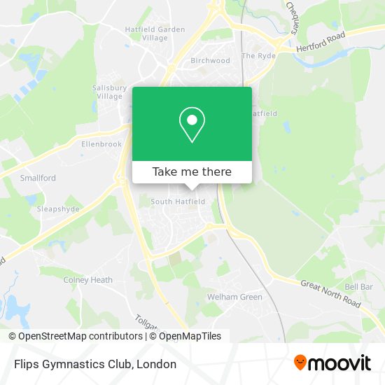 Flips Gymnastics Club map