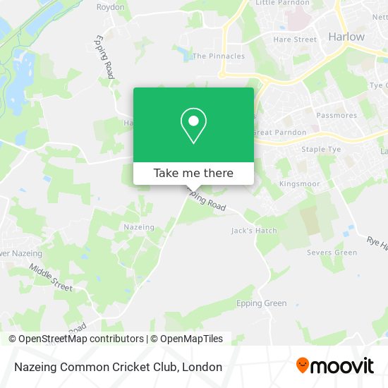 Nazeing Common Cricket Club map