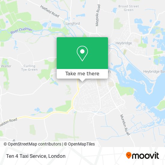 Ten 4 Taxi Service map