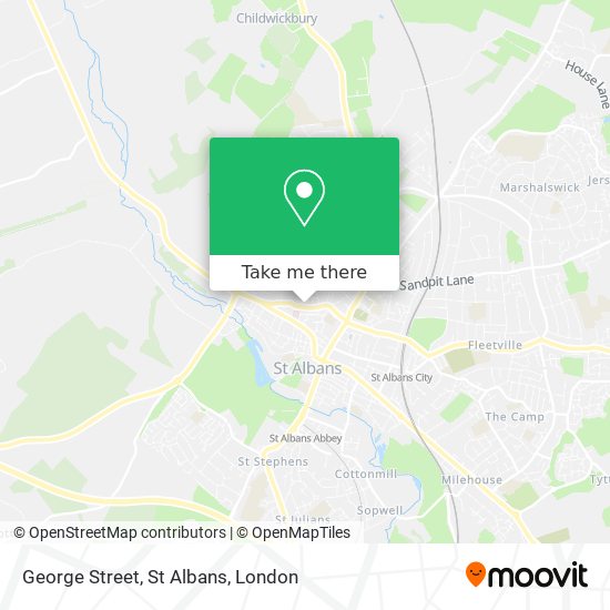George Street, St Albans map