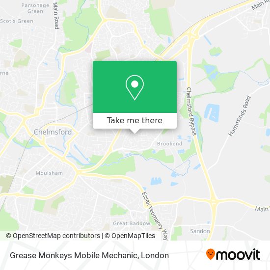Grease Monkeys Mobile Mechanic map
