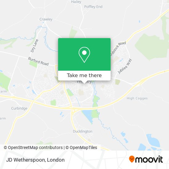 JD Wetherspoon map