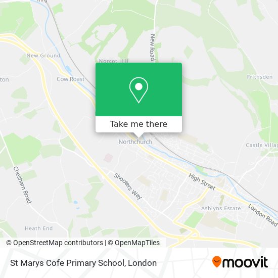 St Marys Cofe Primary School map