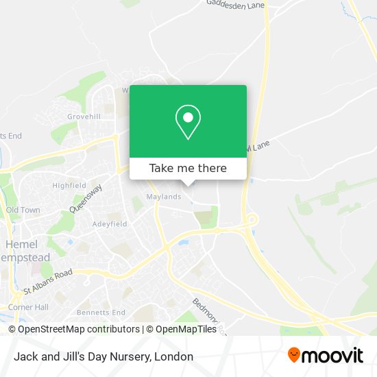 Jack and Jill's Day Nursery map