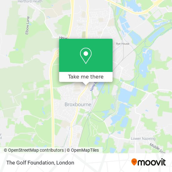 The Golf Foundation map