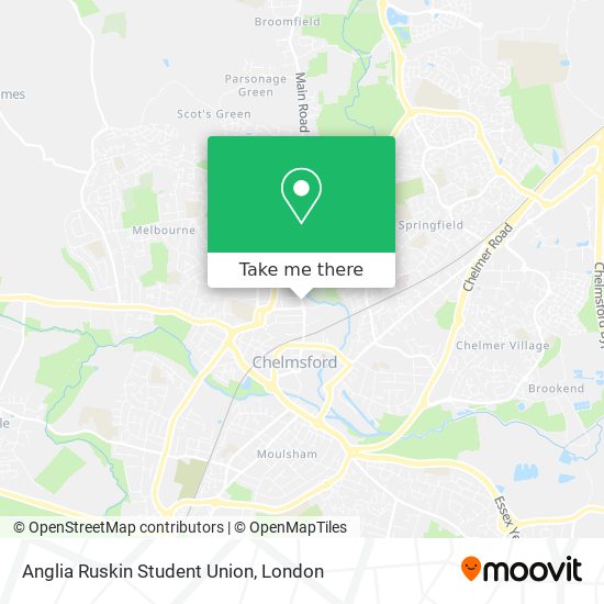 Anglia Ruskin Student Union map