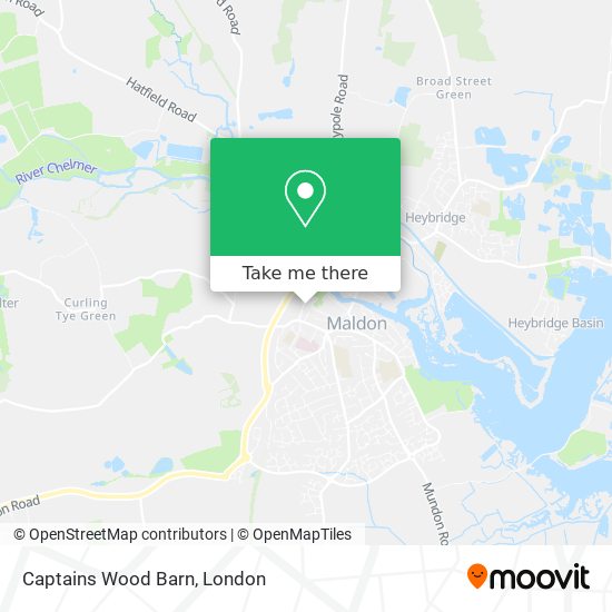 Captains Wood Barn map