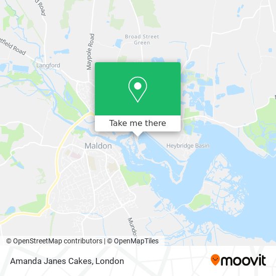 Amanda Janes Cakes map