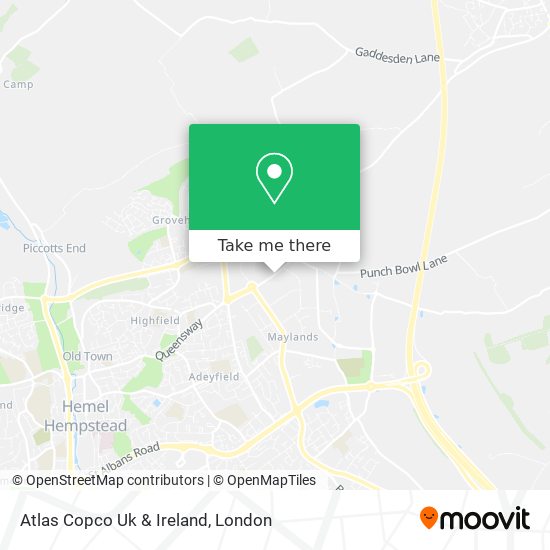 Atlas Copco Uk & Ireland map
