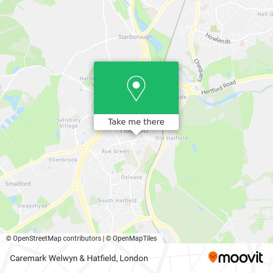 Caremark Welwyn & Hatfield map