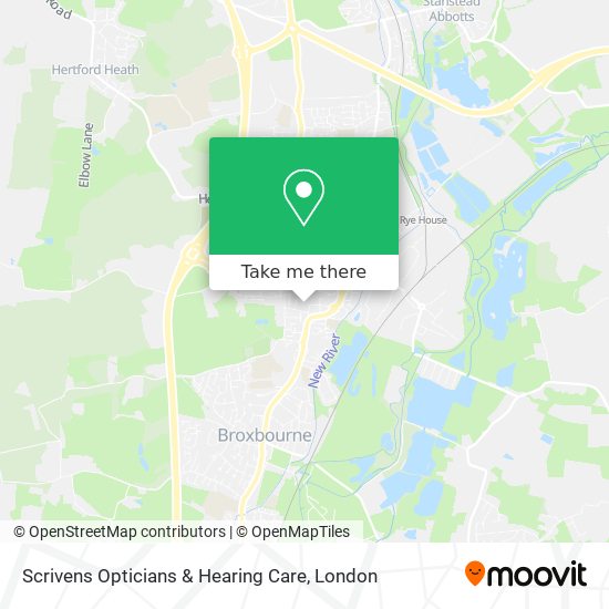 Scrivens Opticians & Hearing Care map