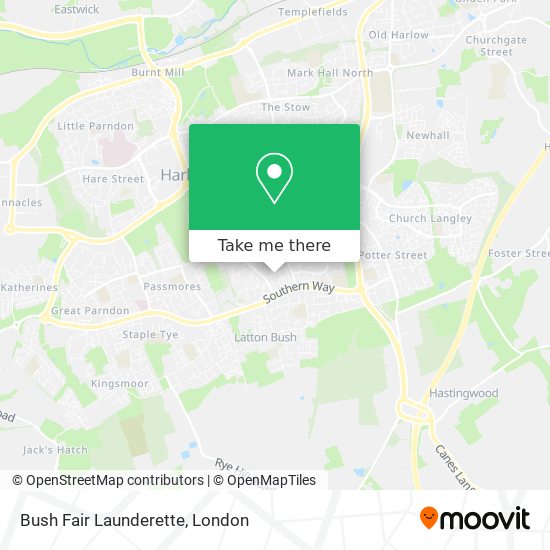 Bush Fair Launderette map