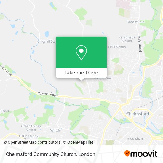 Chelmsford Community Church map