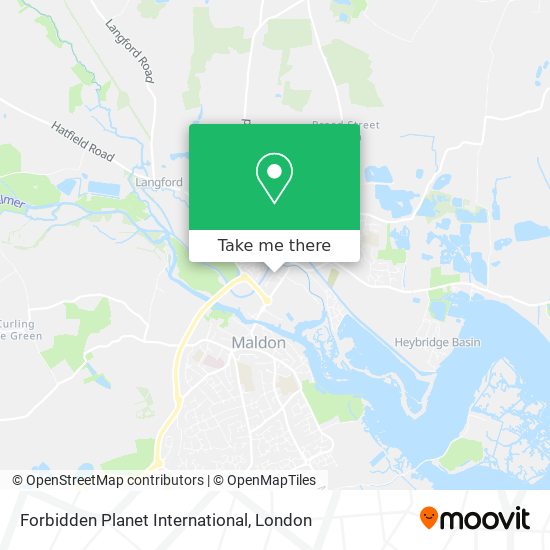 Forbidden Planet International map