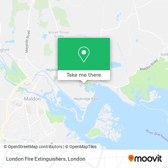 London Fire Extinguishers map