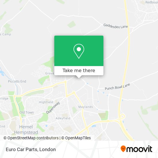 Euro Car Parts map