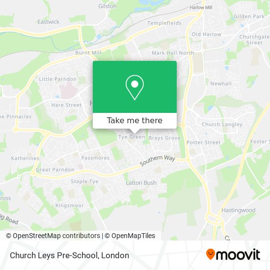 Church Leys Pre-School map