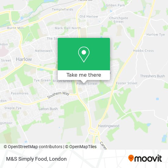 M&S Simply Food map