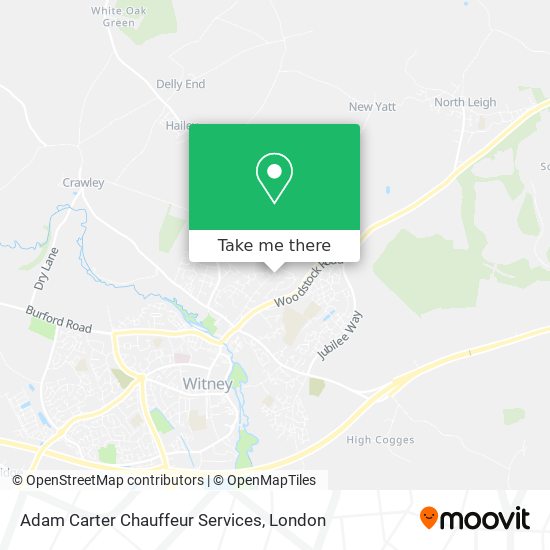 Adam Carter Chauffeur Services map