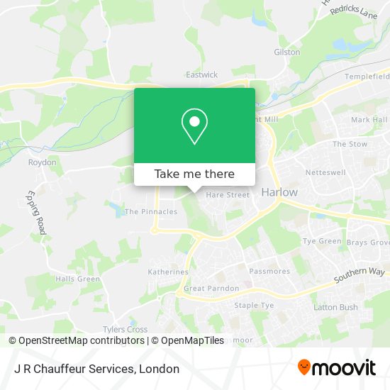 J R Chauffeur Services map