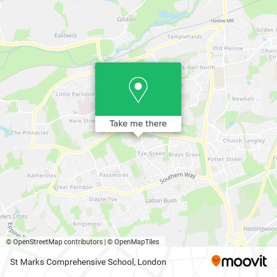 St Marks Comprehensive School map
